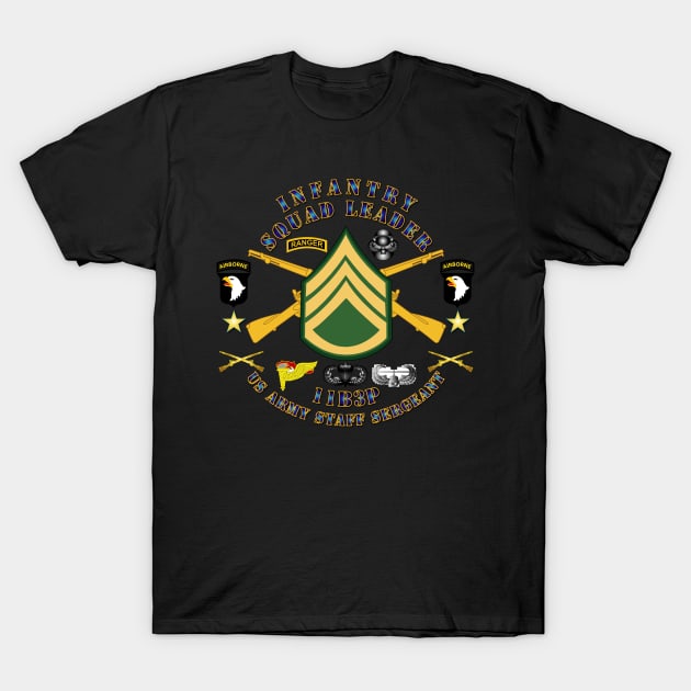 Infantry - Squad Leader - Pro - 101st Airborne T-Shirt by twix123844